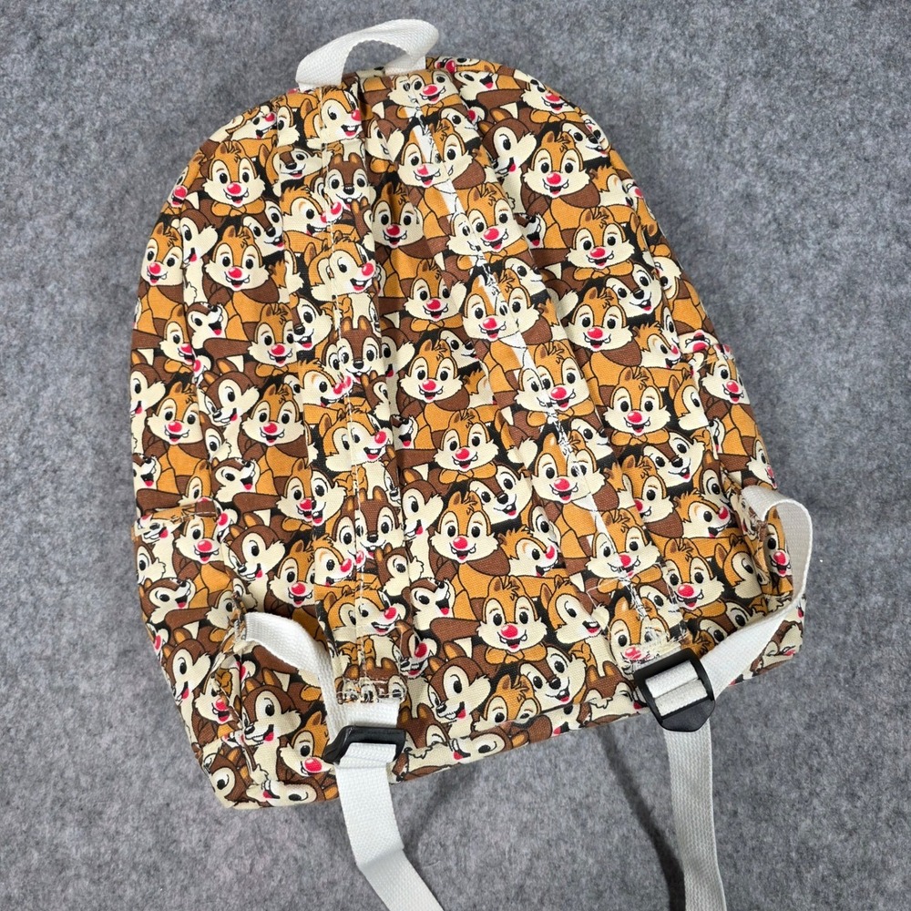 Chip & Dale Rescue Rangers Backpack Character All Over Print Canvas Bag 16" RARE - Picture 3 of 10